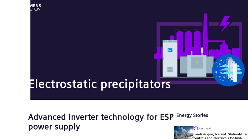 Electrostatic precipitators (Omnivise electrical solutions)