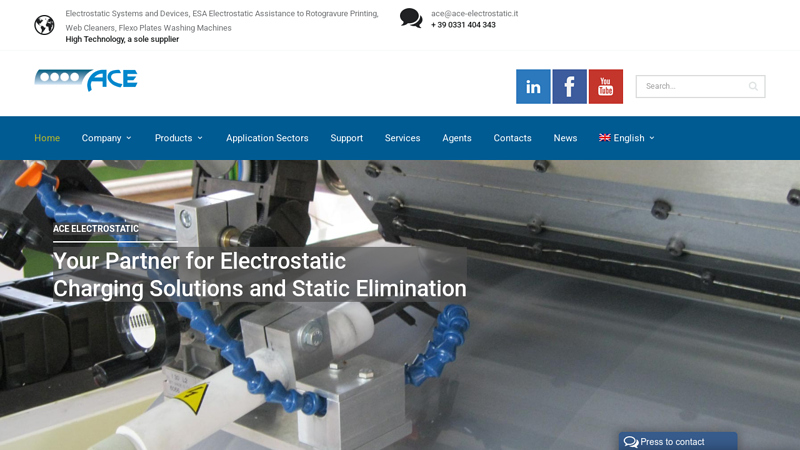 Electrostatic Systems and Devices, ESA, Web Cleaners, Flexo ...