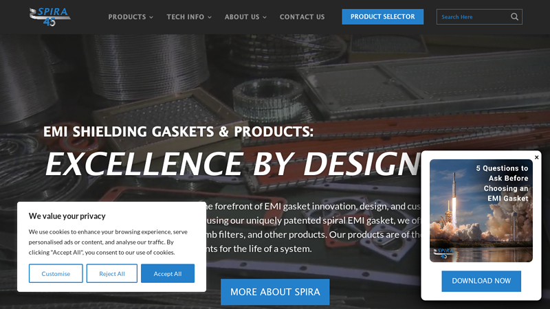 EMI / RFI Gaskets & Shielding Products