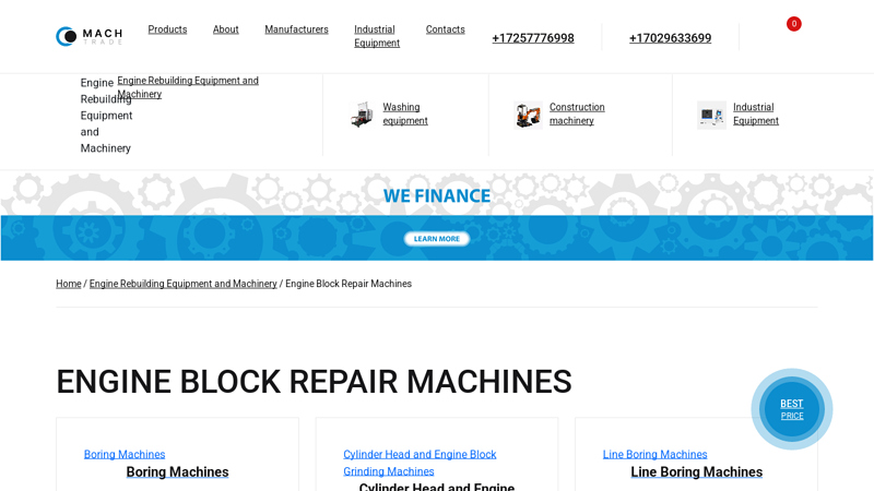 Engine Block Repair Machines ≡ Engine Block Resurfacing Tools
