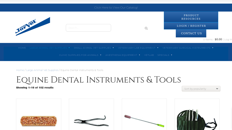 Equine Dental Instruments & Tools