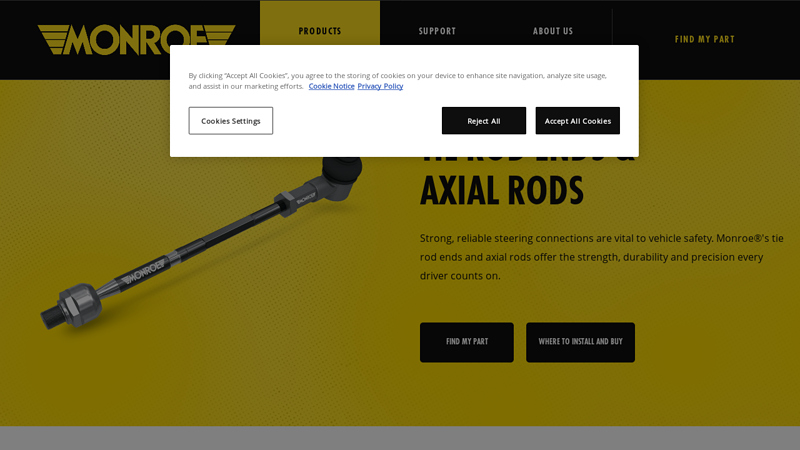 Exact-Replacement Tie Rod Ends and Axial Rods