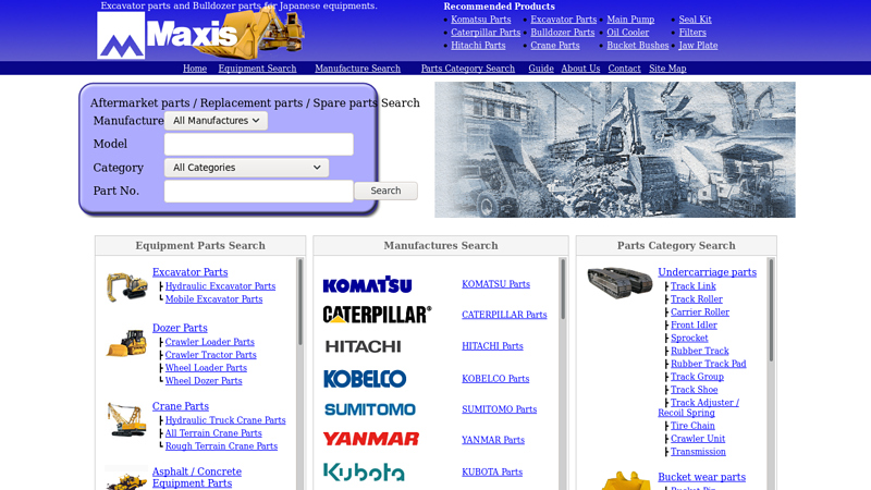 Excavator parts and Bulldozer parts for Japanese equipments ...