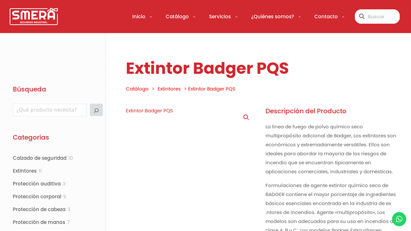 Extintor Badger PQS