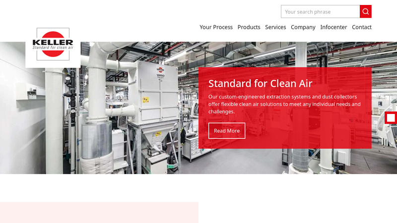 Extraction Systems by Keller USA, Inc. for Clean Air Production