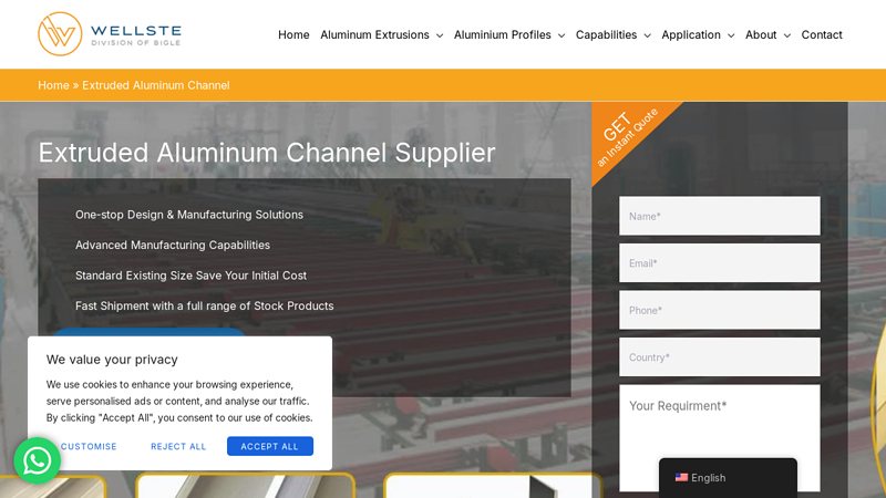 Extruded Aluminum Channel Supplier