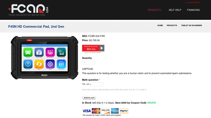 F4SN HD Commercial Pad, 2nd Gen