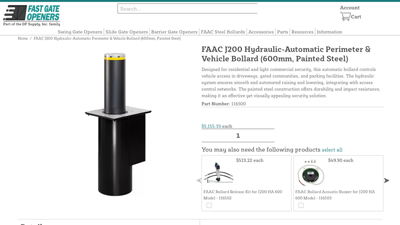 FAAC J200 Hydraulic