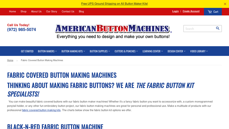 Fabric Covered Button Making Machines