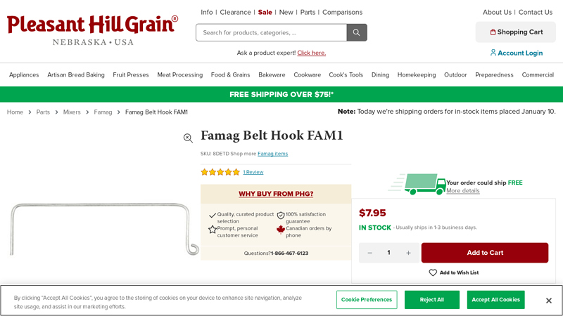 Famag Belt Hook FAM1