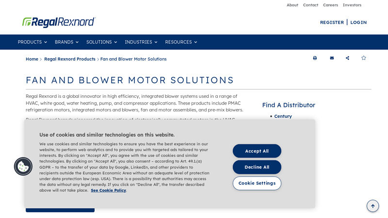 Fan and Blower Motor Solutions