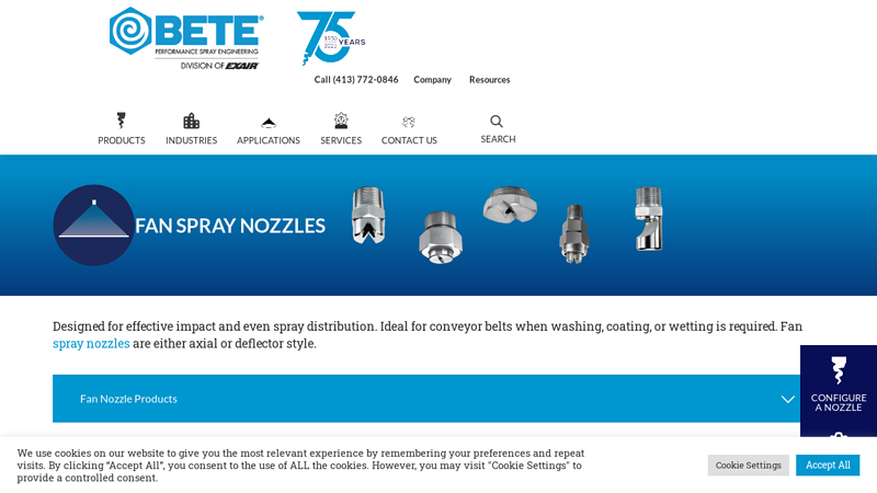 Fan Spray Nozzles