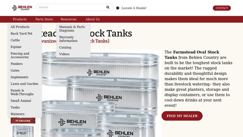 Farmstead Oval Stock Tanks