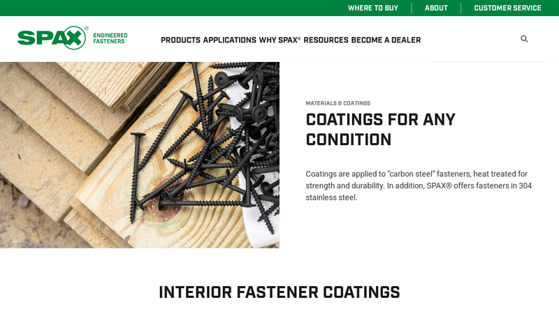 Fastener Coatings