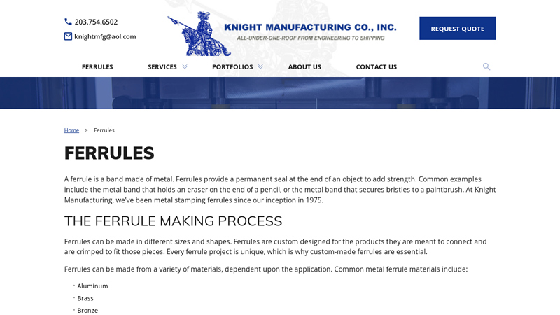 Ferrules Capabilities & Applications
