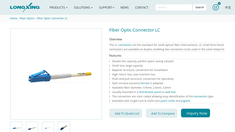 Fiber Optic Connector LC