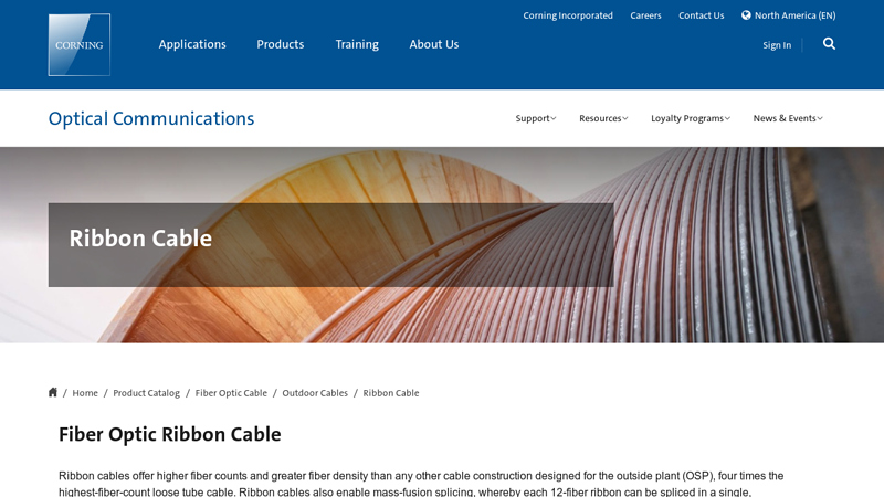 Fiber Optic Ribbon Cable