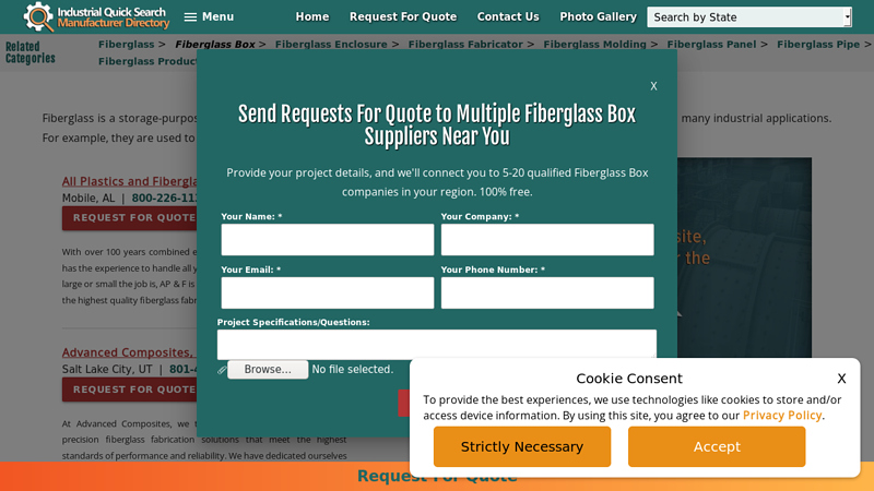 Fiberglass Box Suppliers