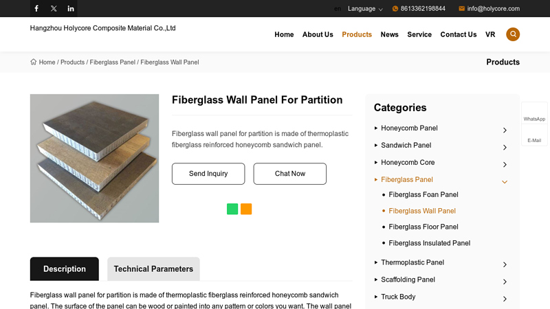 Fiberglass Wall Panel For Partition