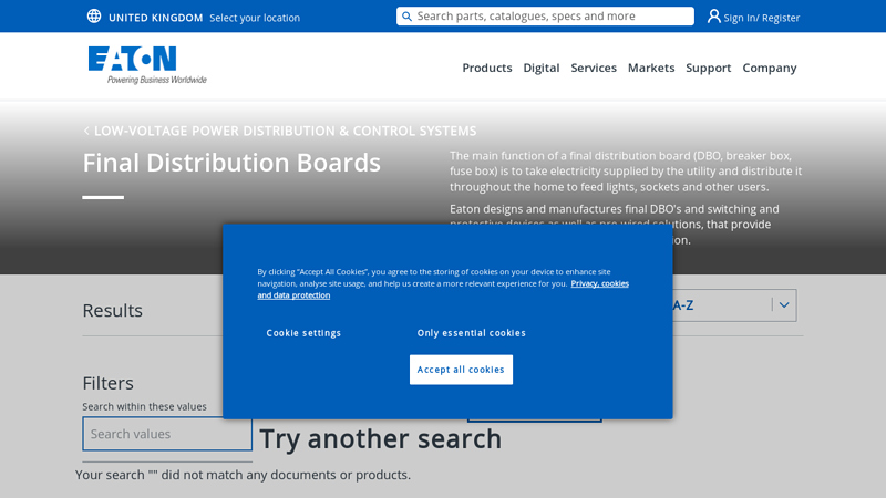 Final Distribution Boards