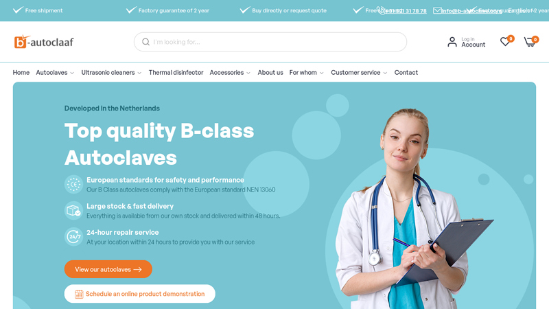 Find the best class B autoclaves and much more at B