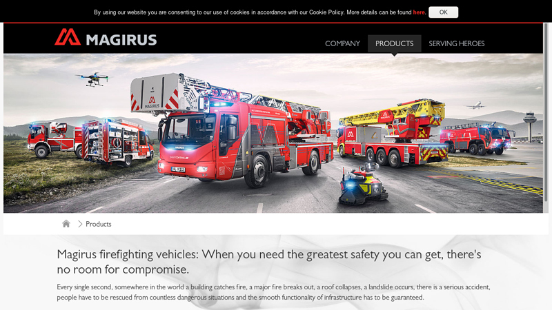 Fire engines by Magirus