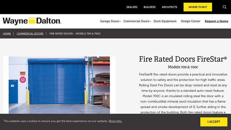 Fire Rated Doors FireStar® Models 700 & 700c