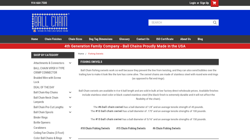 Fishing Swivels Bulk