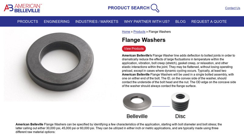 Flange Washer