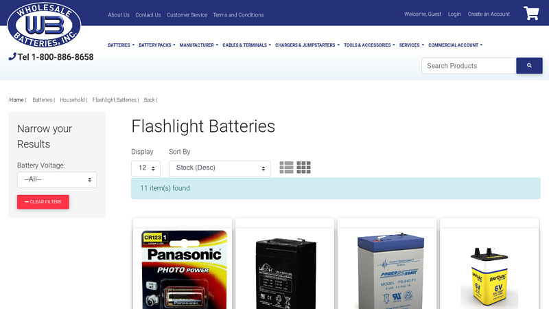 Flashlight Batteries
