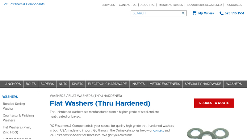 Flat Washers (Thru Hardened)