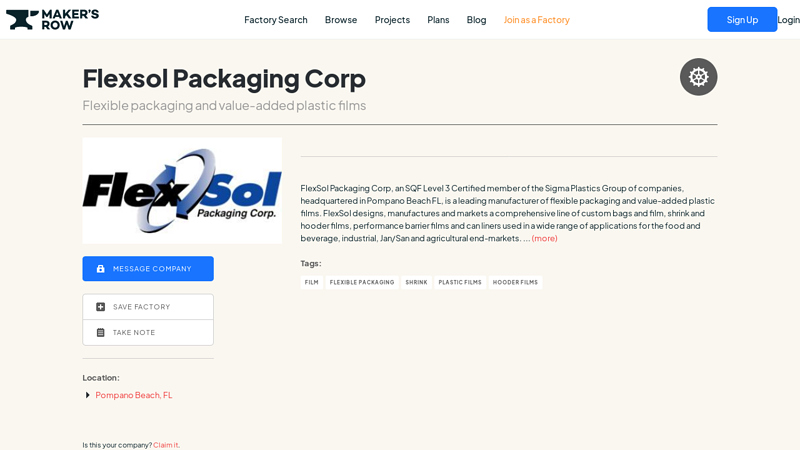 Flexsol Packaging Corp