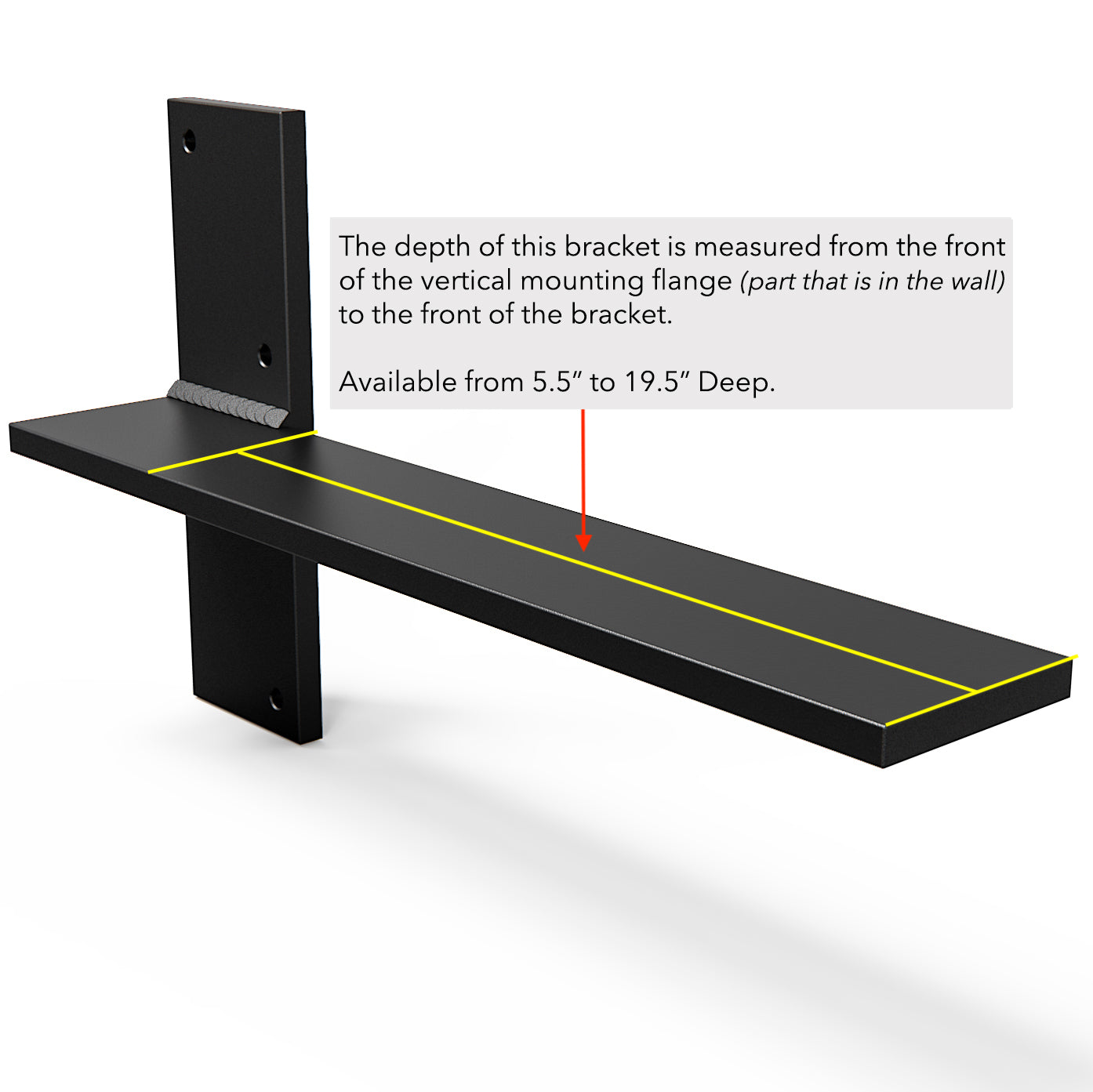 Floating Countertop Wall Bracket