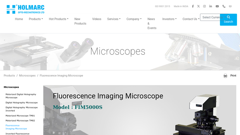 Fluorescence Imaging Microscope