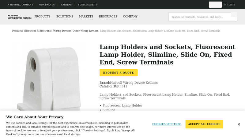 Fluorescent Lamp Holder