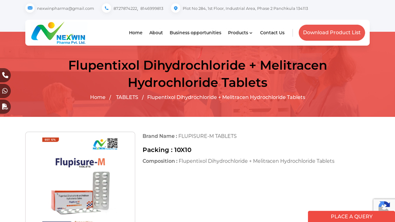 Flupentixol Dihydrochloride + Melitracen Hydrochloride Tablets