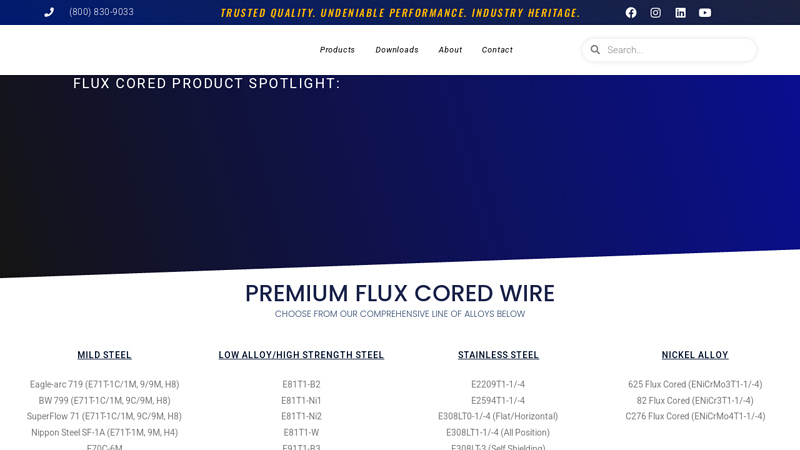 FLUX CORED WELDING WIRE