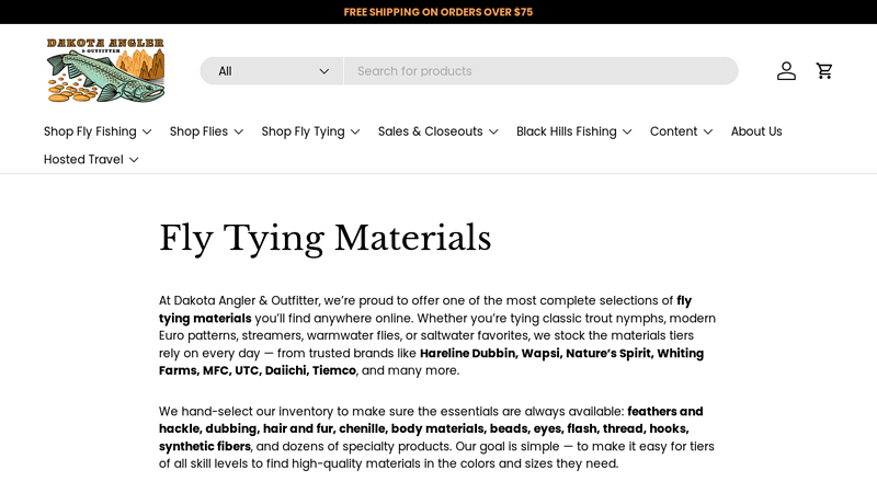 Fly Tying Materials & Supplies