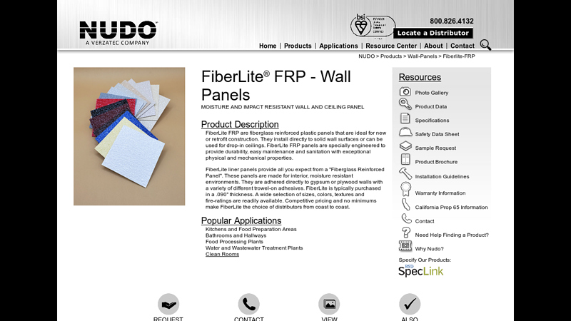 FM Approved FiberLite FRP Wall Panels
