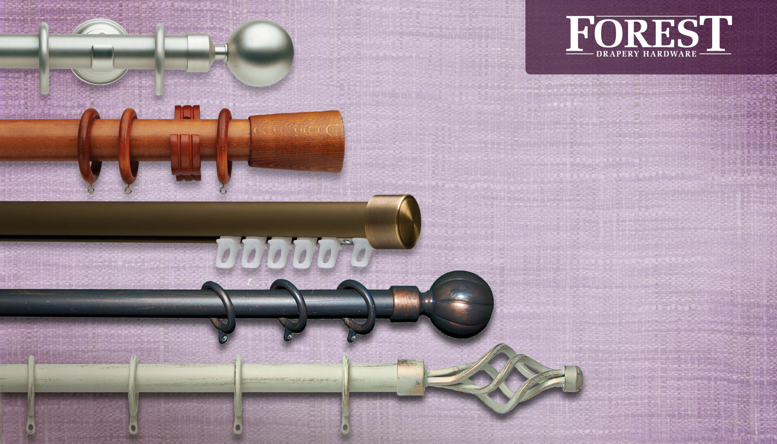 Forest Drapery Hardware