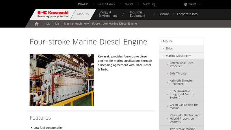 Four-stroke Marine Diesel Engine