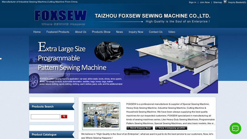 FOXSEW Sewing Machine, Cutting Machine manufacturer, Garment ...