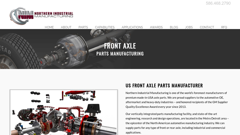 Front Axles Part Manufacturing