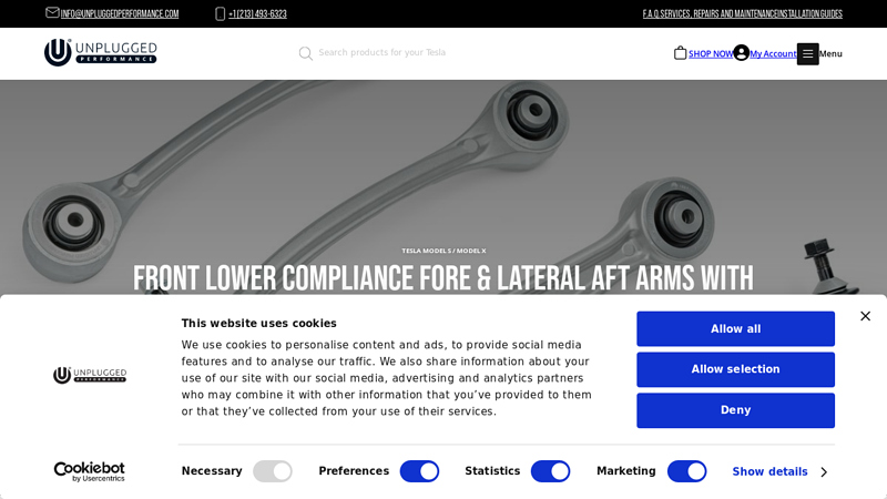 Front Lower Compliance Fore & Lateral Aft Arms with Spherical ...