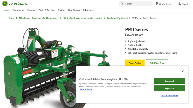 Frontier PR11 Power Rakes