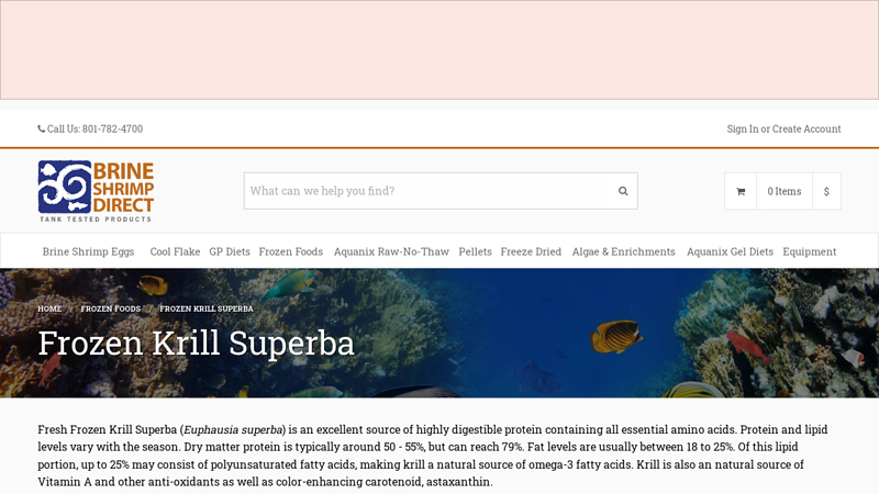 Frozen Krill Superba