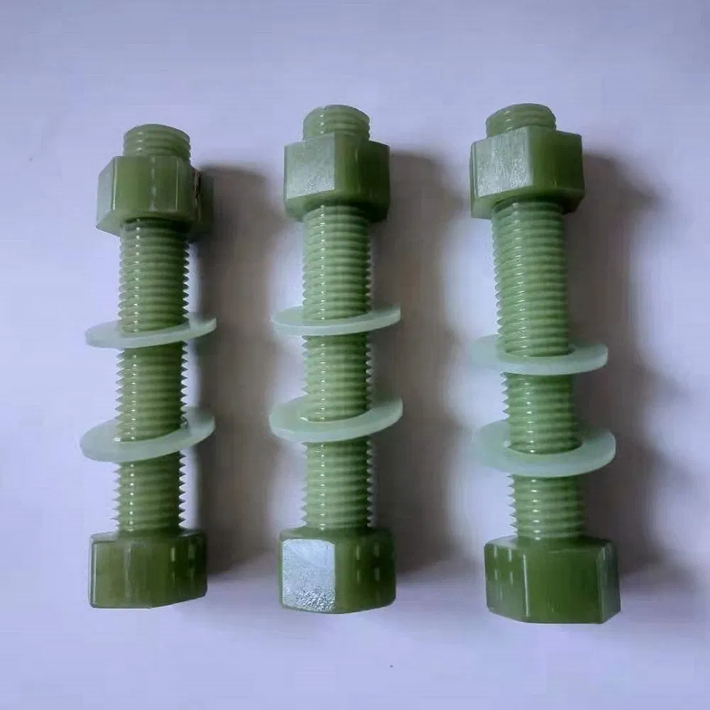 FRP Bolts and Nuts, FRP Fasteners, FRP Bolts, Threaded Rod