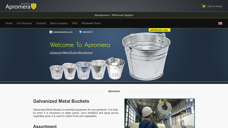 Galvanized Metal Buckets fabrication in London UK