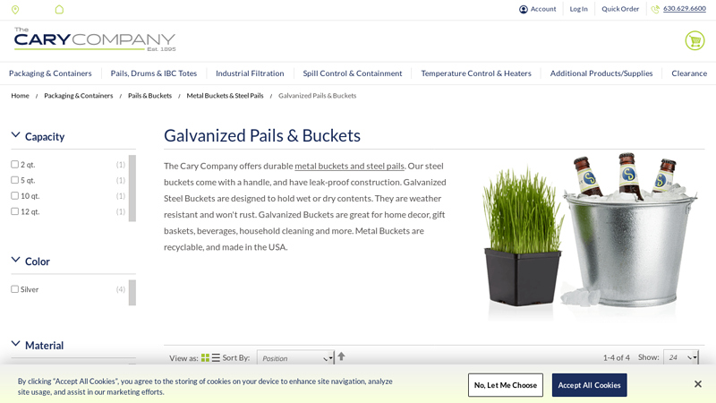Galvanized Pails & Buckets