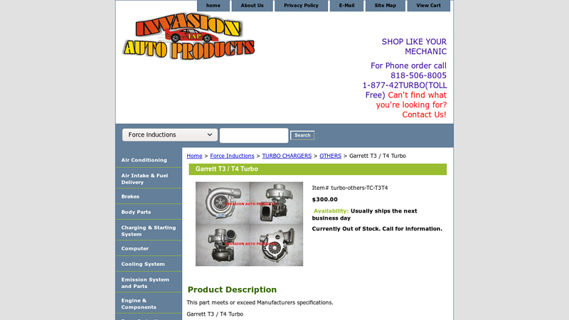 Garrett T3 / T4 Turbo